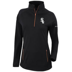 Chicago White Sox Columbia Women's Omni-Wick Outward Nine Quarter-Zip Pullover Top - Black Pullover