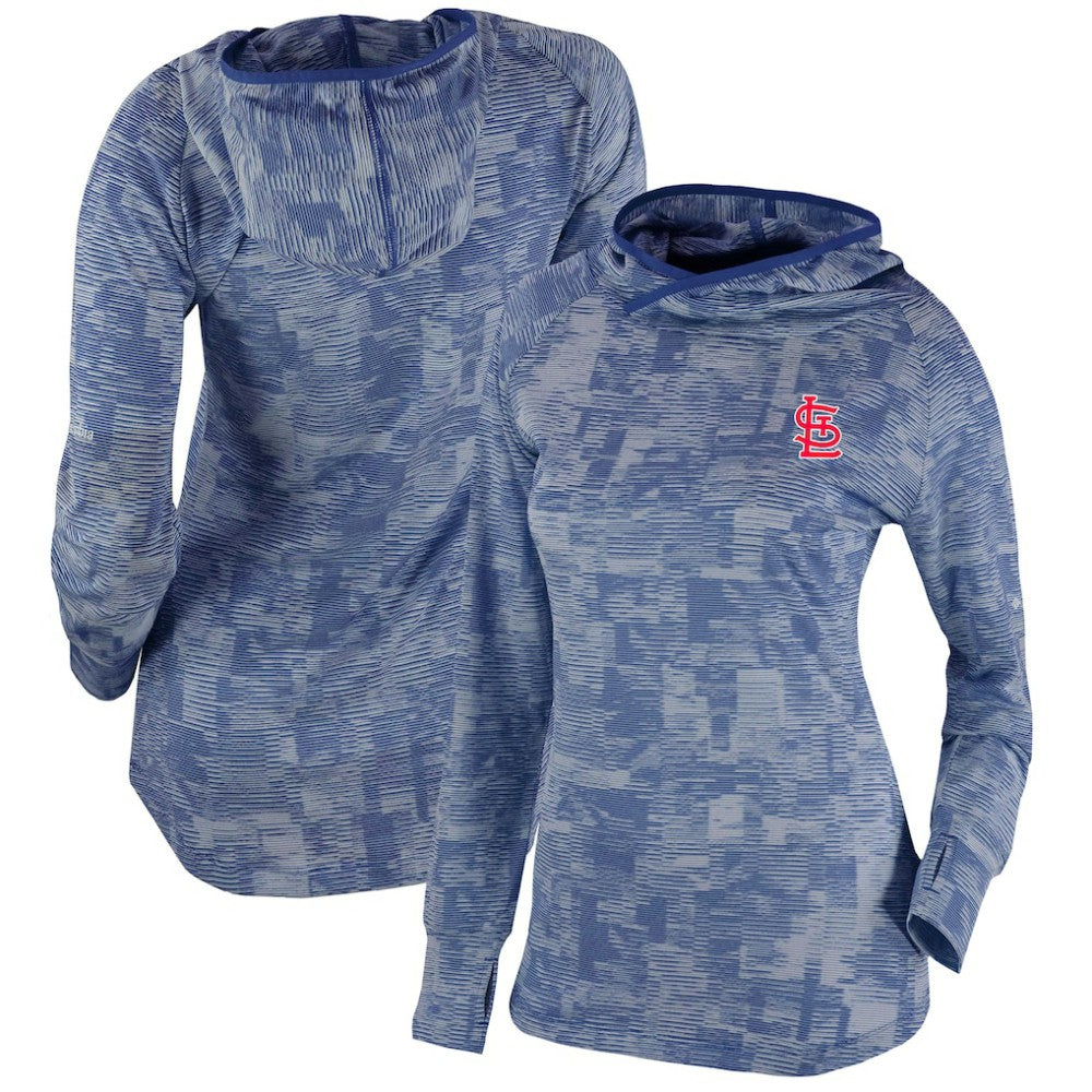 St. Louis Cardinals Columbia Women's Omni-Wick Sunday Ball Pullover Hoodie - Navy Hoodies