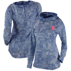 St. Louis Cardinals Columbia Women's Omni-Wick Sunday Ball Pullover Hoodie - Navy Hoodies