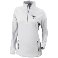 Cleveland Guardians Columbia Women's Omni-Wick Outward Nine Quarter-Zip Pullover Top - White Pullover