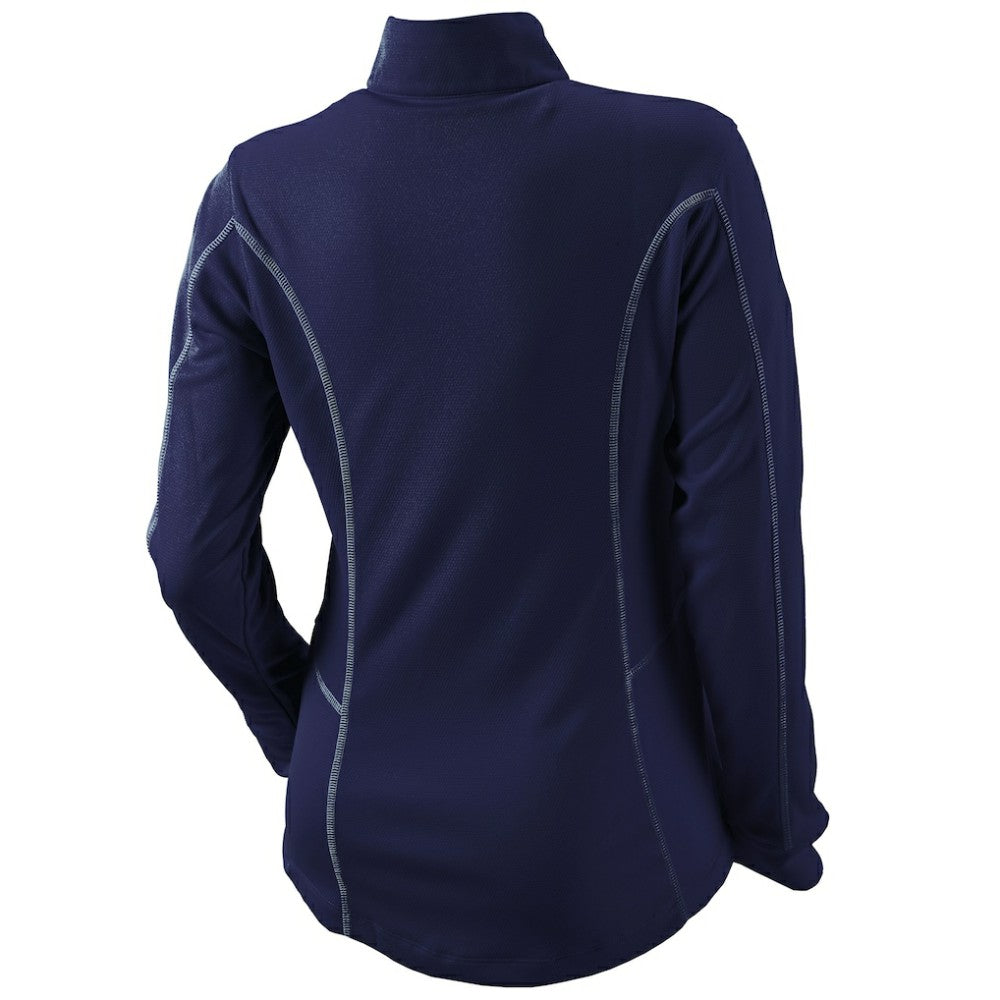 Milwaukee Brewers Columbia Women's Omni-Wick Shotgun Quarter-Zip Pullover Top - Navy Pullover