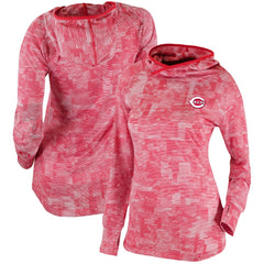 Cincinnati Reds Columbia Women's Omni-Wick Sunday Ball Pullover Hoodie - Red Hoodies