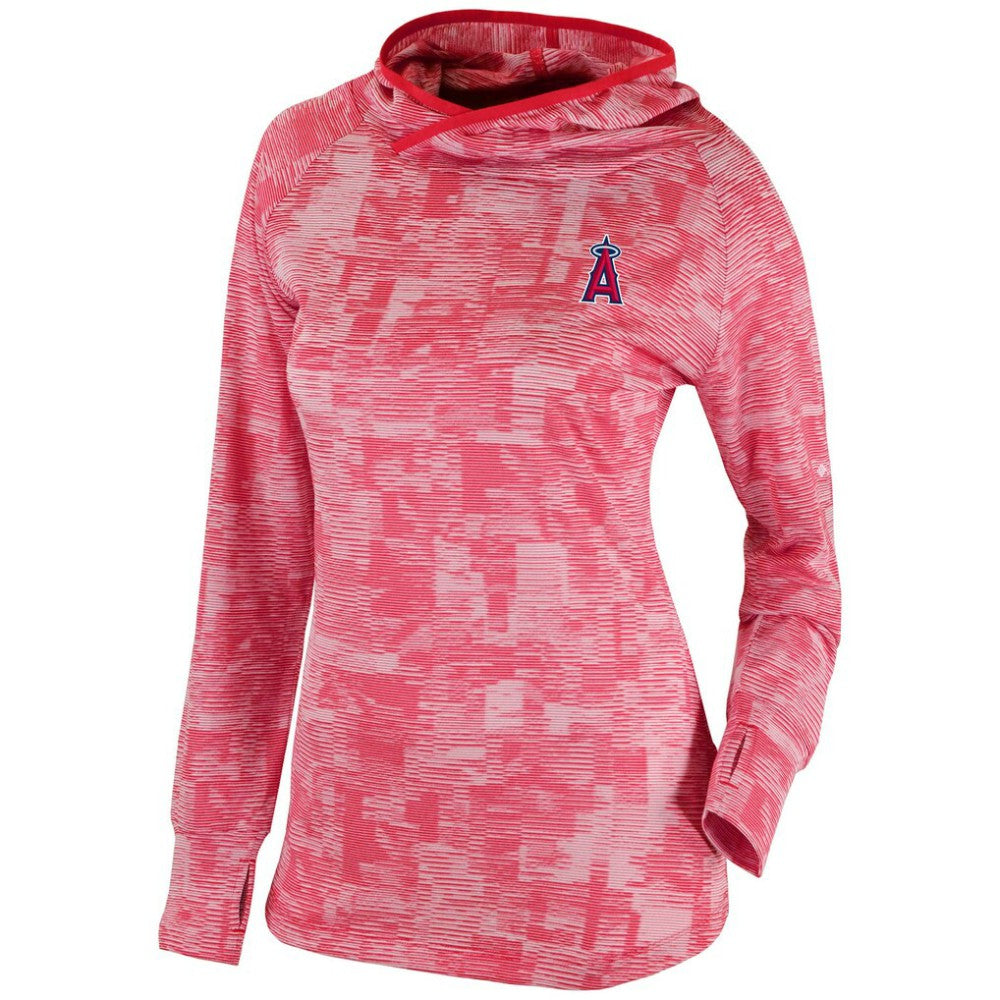 Los Angeles Angels Columbia Women's Omni-Wick Sunday Ball Pullover Hoodie - Red Hoodies