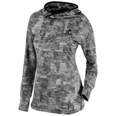 Miami Marlins Columbia Women's Omni-Wick Sunday Ball Pullover Hoodie - Black Hoodies