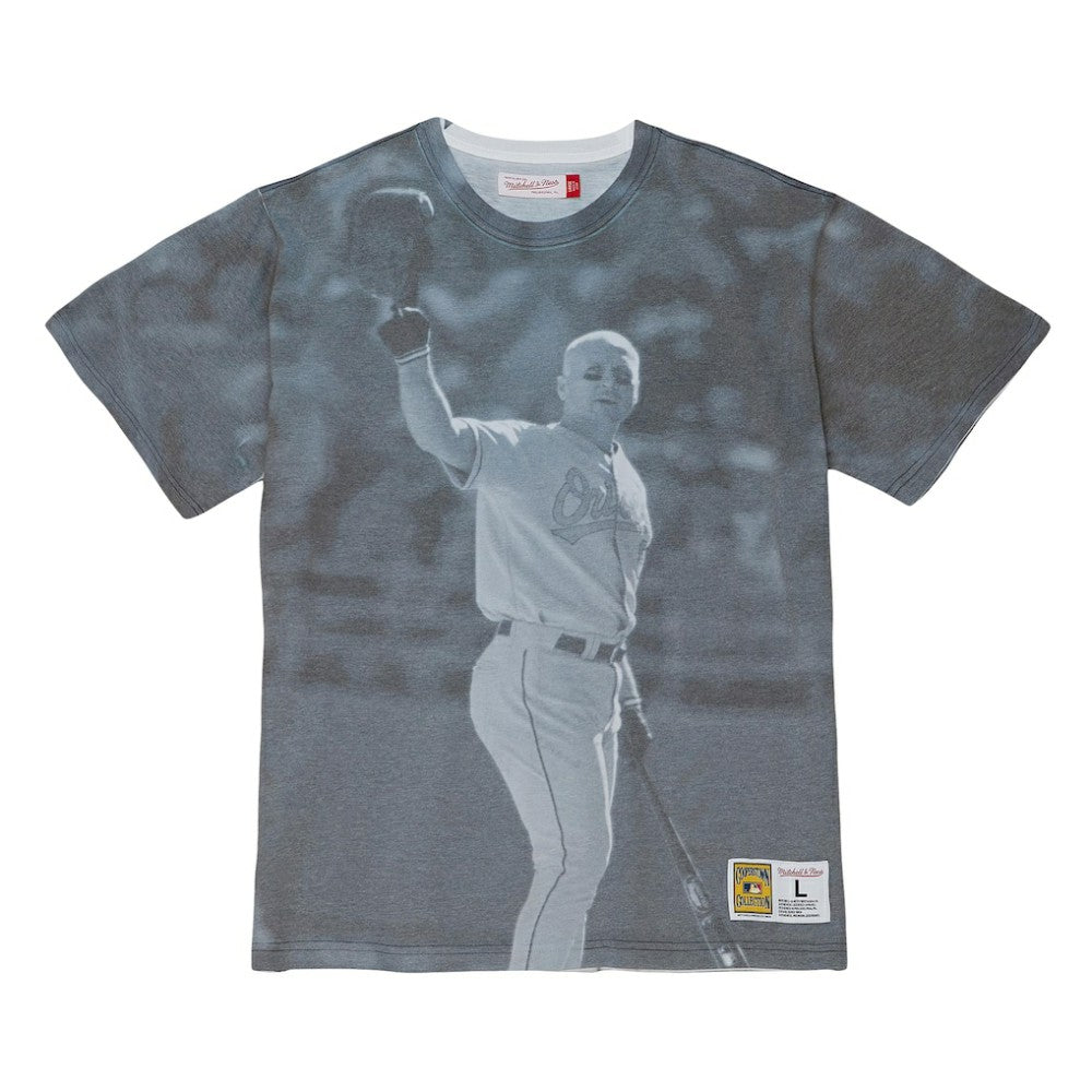 Cal Ripken Jr. Baltimore Orioles Mitchell & Ness Cooperstown Collection Highlight Sublimated Player Graphic T-Shirt T-shirts