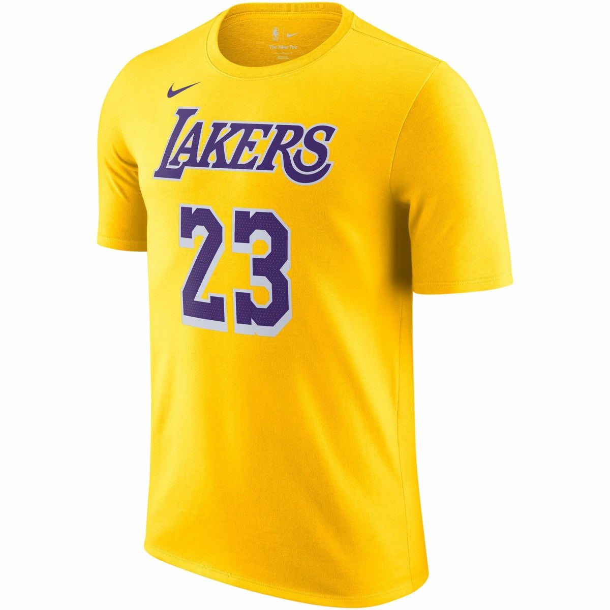 LeBron James Los Angeles Lakers Icon 2022/23 Name & Number T-Shirt Gold