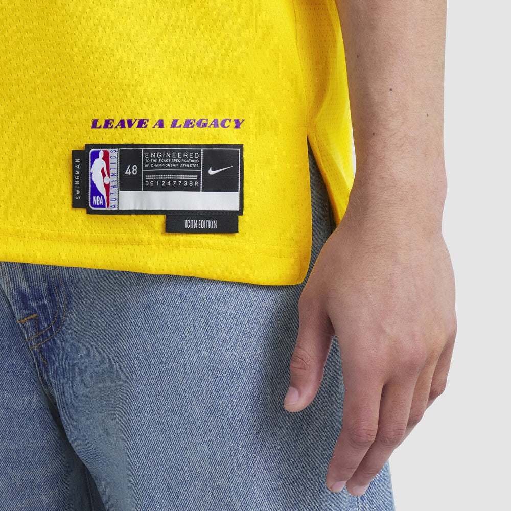 LeBron James Los Angeles Lakers Unisex Swingman Jersey Icon Edition Gold