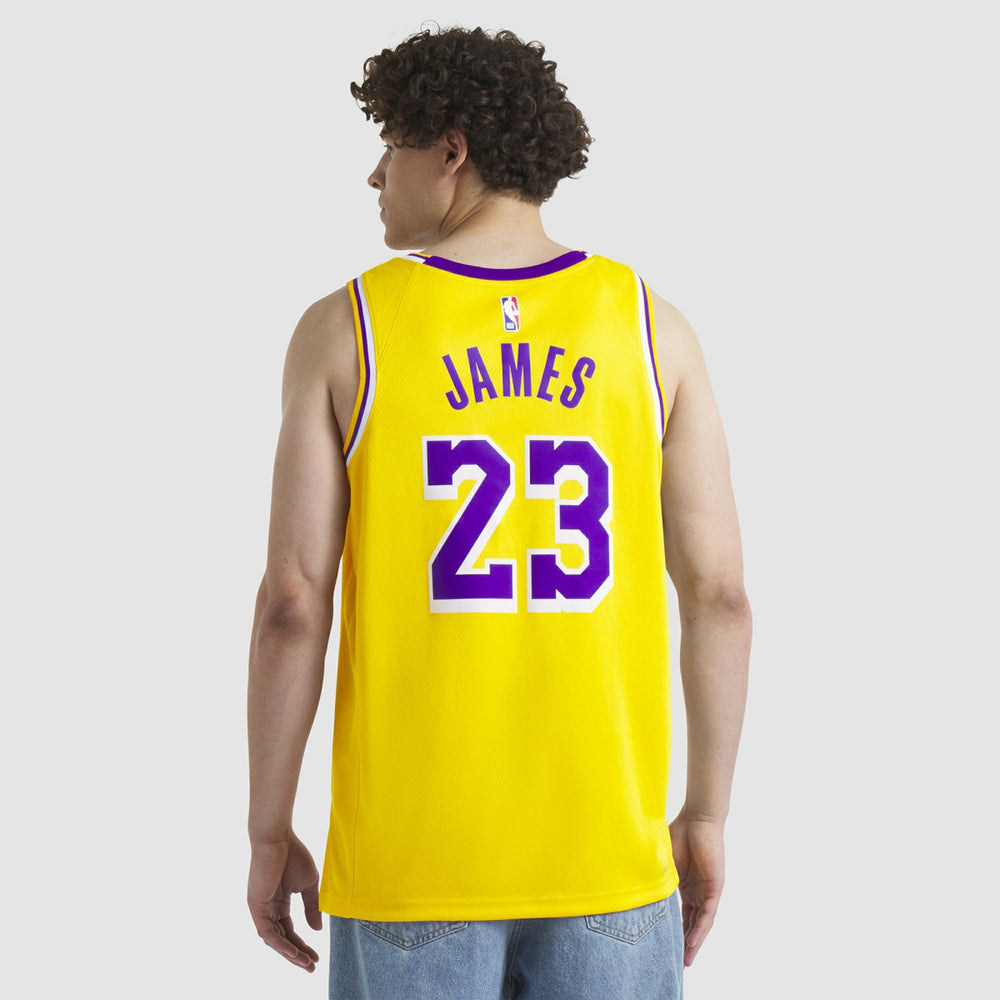 LeBron James Los Angeles Lakers Unisex Swingman Jersey Icon Edition Gold