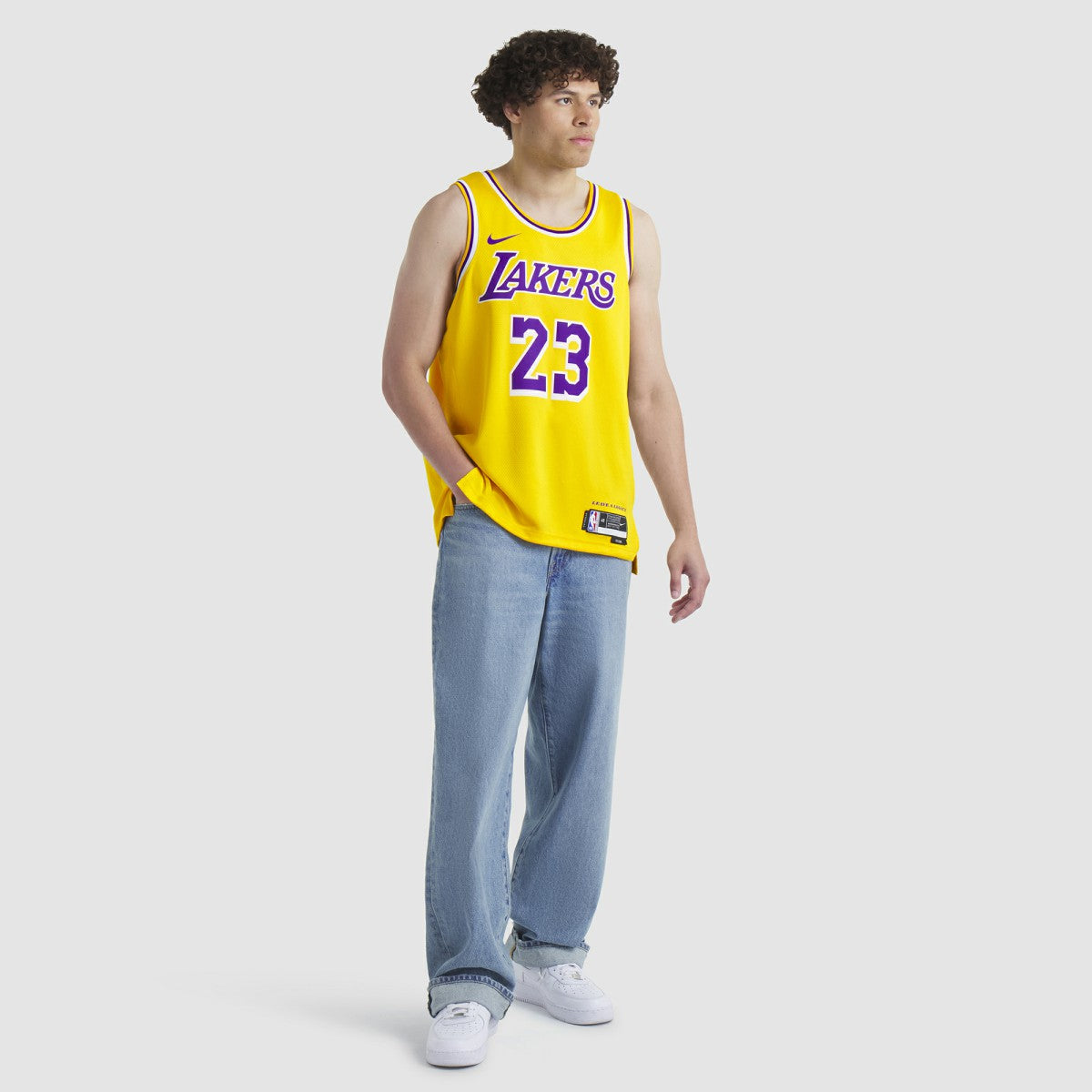 LeBron James Los Angeles Lakers Unisex Swingman Jersey Icon Edition Gold