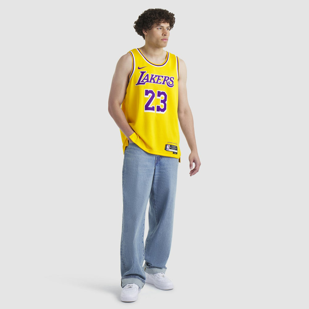 LeBron James Los Angeles Lakers Unisex Swingman Jersey Icon Edition Gold