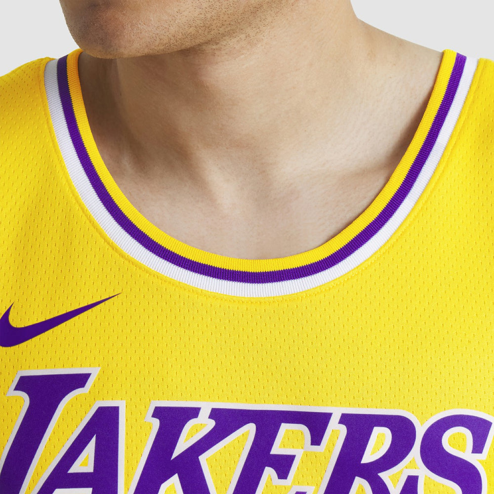 LeBron James Los Angeles Lakers Unisex Swingman Jersey Icon Edition Gold