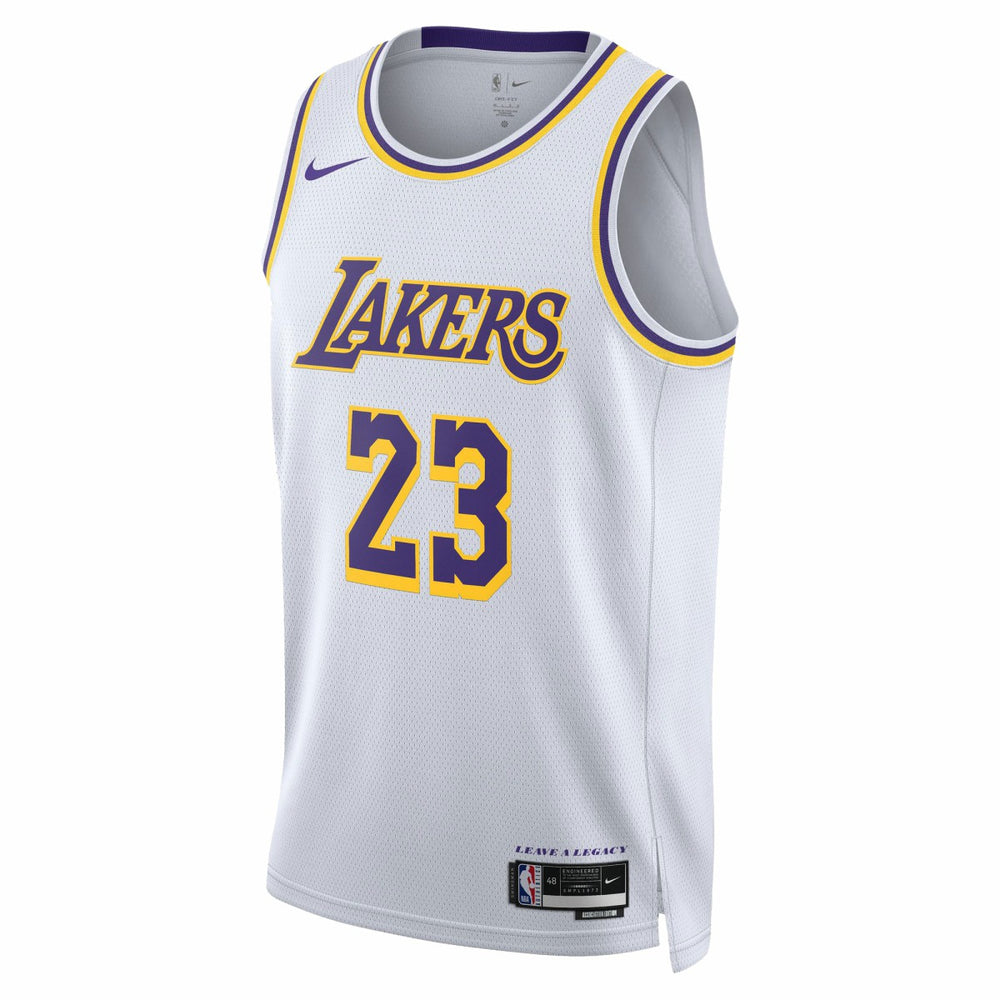 LeBron James Los Angeles Lakers Unisex Swingman Jersey Association Edition White