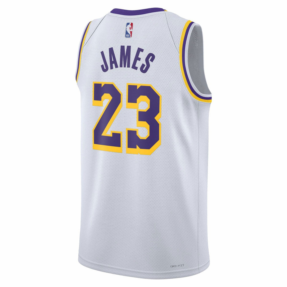 LeBron James Los Angeles Lakers Unisex Swingman Jersey Association Edition White