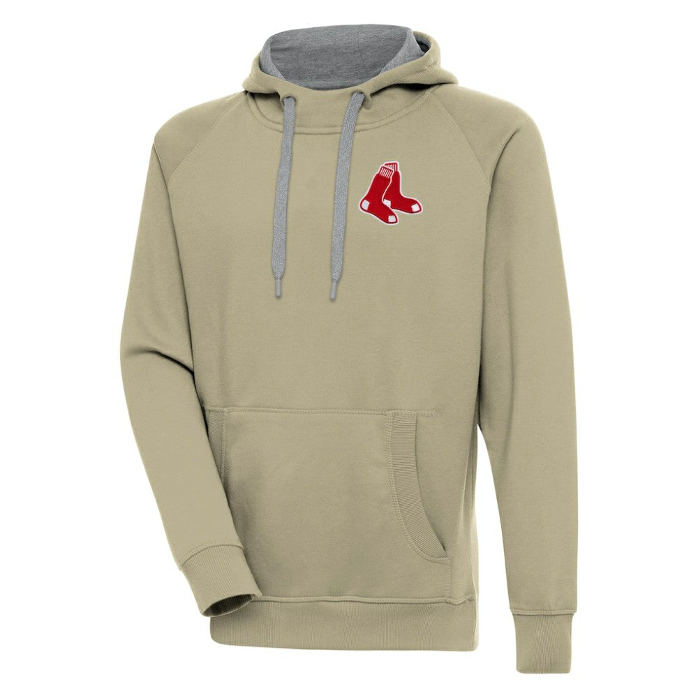 Boston Red Sox Antigua Victory Pullover Hoodie - Khaki Hoodies