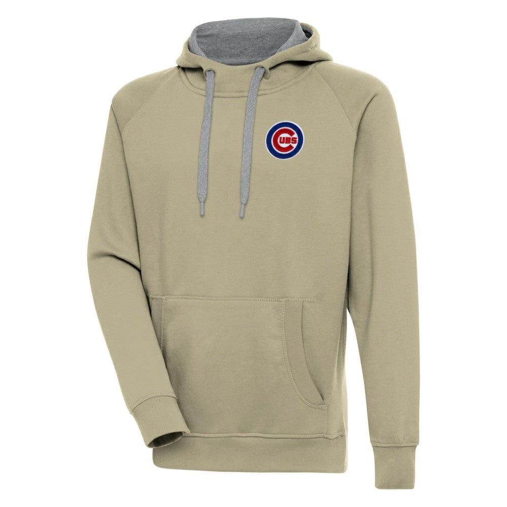 Chicago Cubs Antigua Victory Pullover Hoodie - Khaki Hoodies