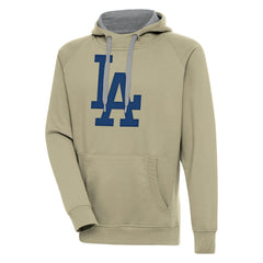 Los Angeles Dodgers Antigua Victory Pullover Hoodie - Khaki Hoodies