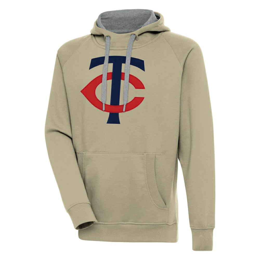 Minnesota Twins Antigua Victory Pullover Hoodie - Khaki Hoodies