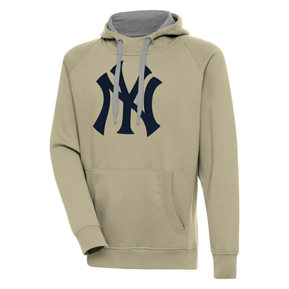 New York Yankees Antigua Victory Pullover Hoodie - Khaki Hoodies