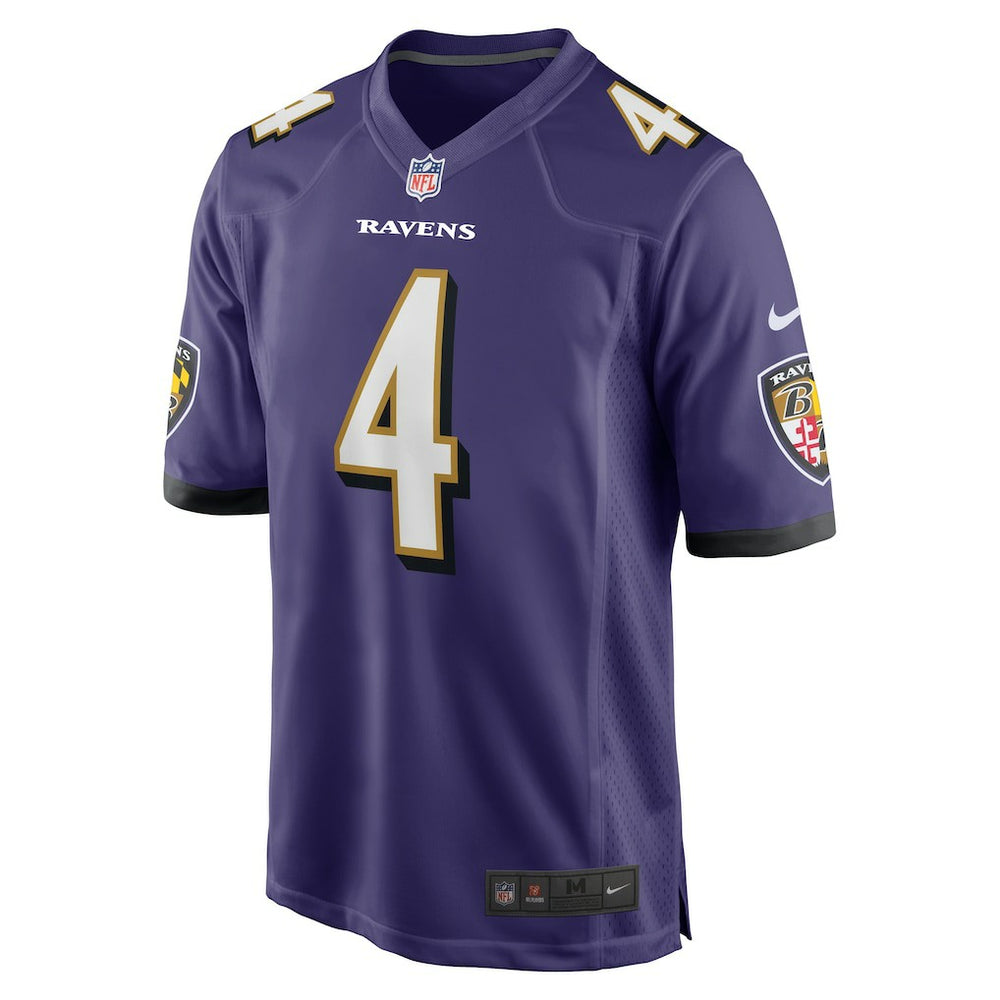 Zay Flowers Baltimore Ravens Game Jersey Purple