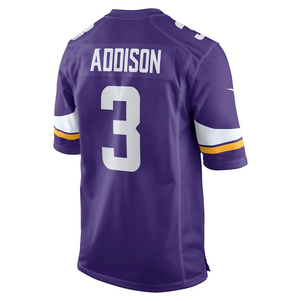 NFL Jordan Addison Minnesota Vikings Game Jersey - Purple