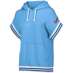 St. Louis Cardinals Lusso Women's Mabel Tri-Blend Short Sleeve Pullover Hoodie - Light Blue Hoodies