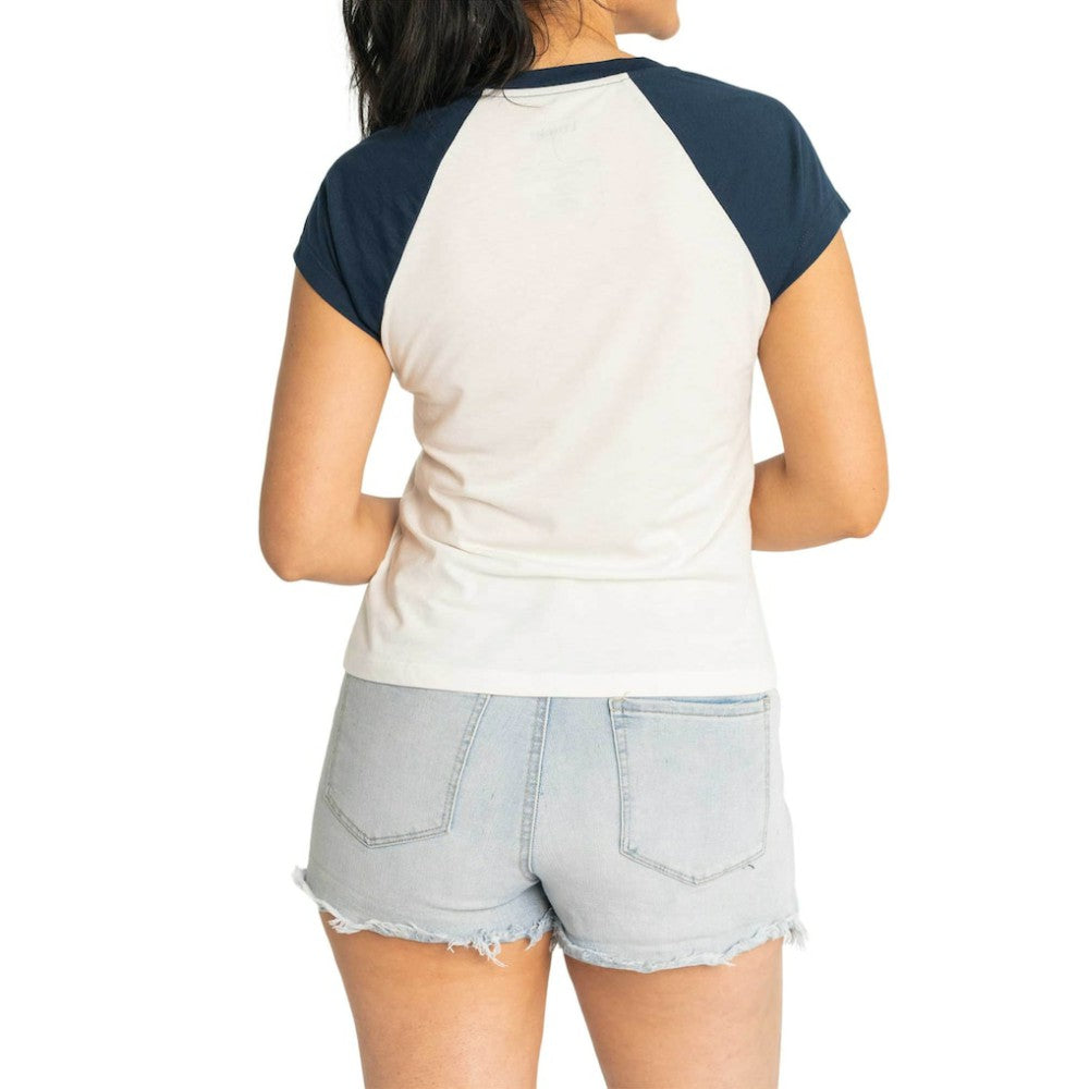 Boston Red Sox Lusso Women's Nikki Raglan T-Shirt - White T-shirts