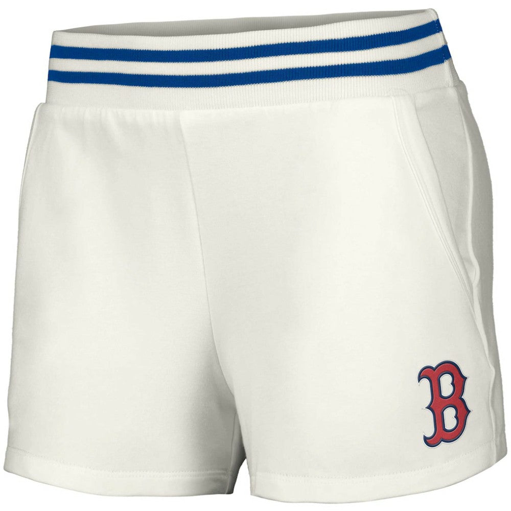 Boston Red Sox Lusso Women's Maeg Tri-Blend Pocket Shorts - White Shorts