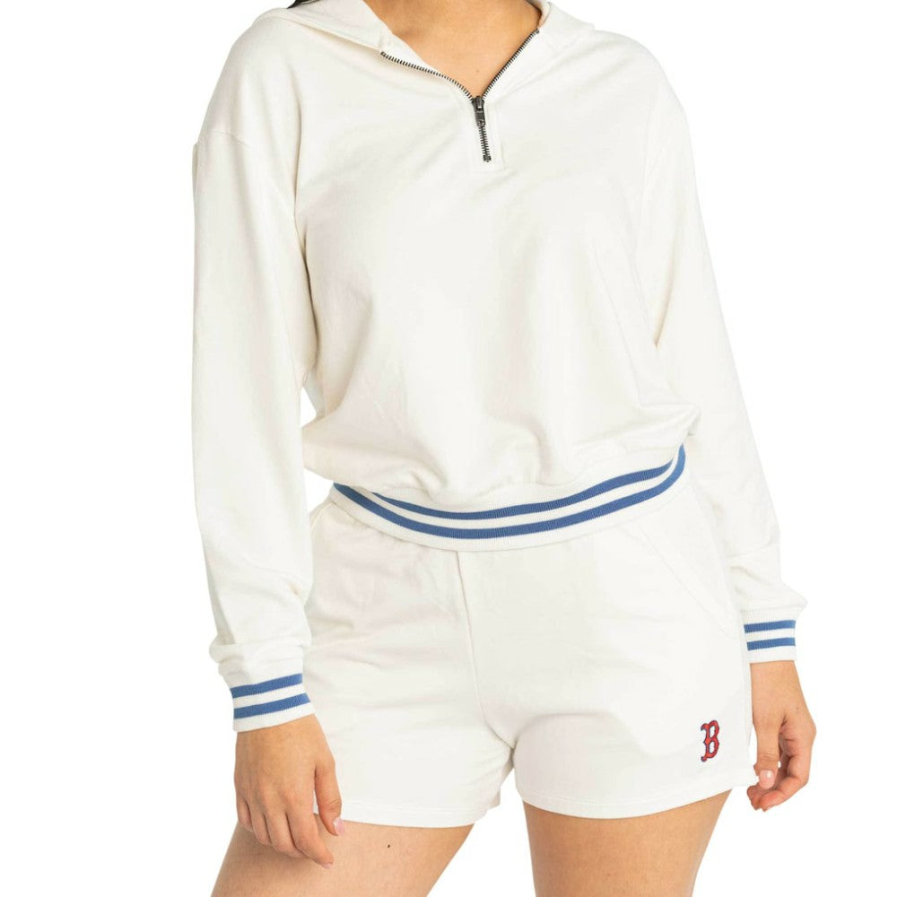 Boston Red Sox Lusso Women's Maeg Tri-Blend Pocket Shorts - White Shorts