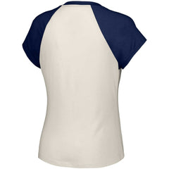 Atlanta Braves Lusso Women's Nikki Raglan T-Shirt - White T-shirts
