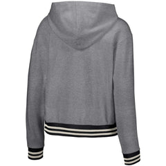 San Diego Padres Lusso Women's Magnolia Tri-Blend Quarter-Zip Hoodie - Gray Hoodies