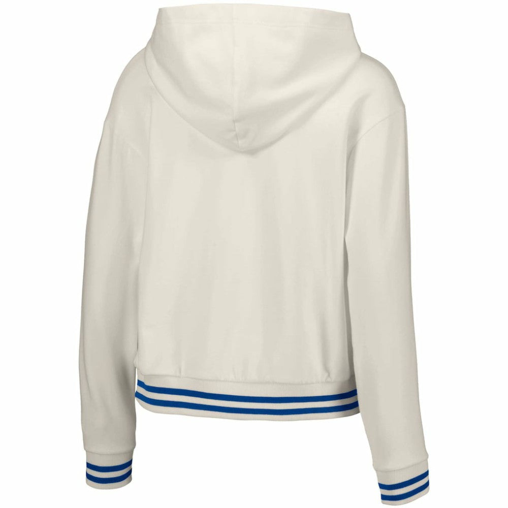 Boston Red Sox Lusso Women's Magnolia Tri-Blend Quarter-Zip Hoodie - White Hoodies