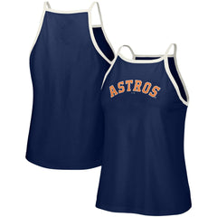 Houston Astros Lusso Women's Nadine Halter Tank Top - Navy Tanks