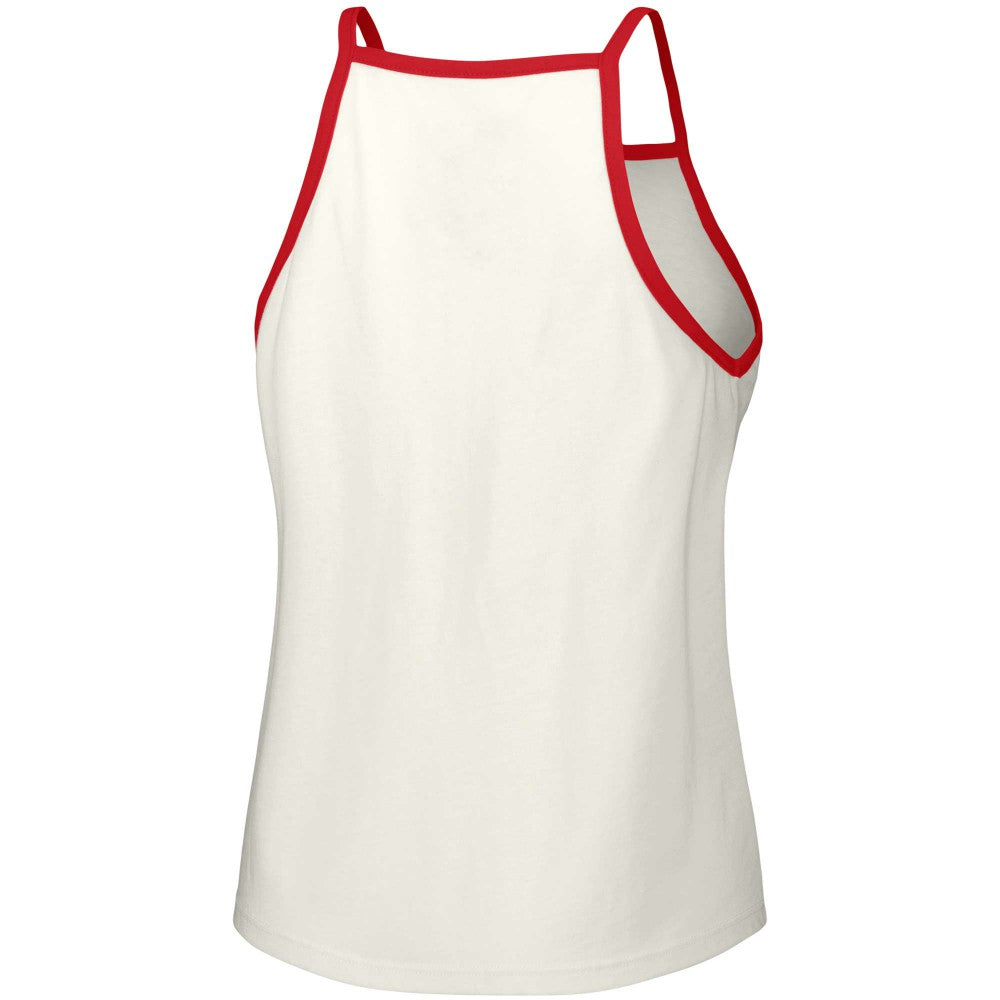 St. Louis Cardinals Lusso Women's Nadine Halter Tank Top - White Tanks