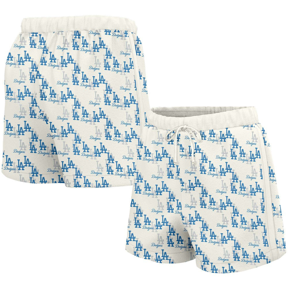 Los Angeles Dodgers Lusso Women's Marge Shorts - White Shorts