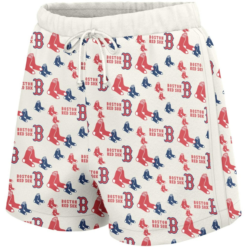 Boston Red Sox Lusso Women's Marge Shorts - White Shorts
