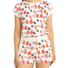 Boston Red Sox Lusso Women's Marge Shorts - White Shorts