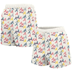 Atlanta Braves Lusso Women's Marge Shorts - White Shorts