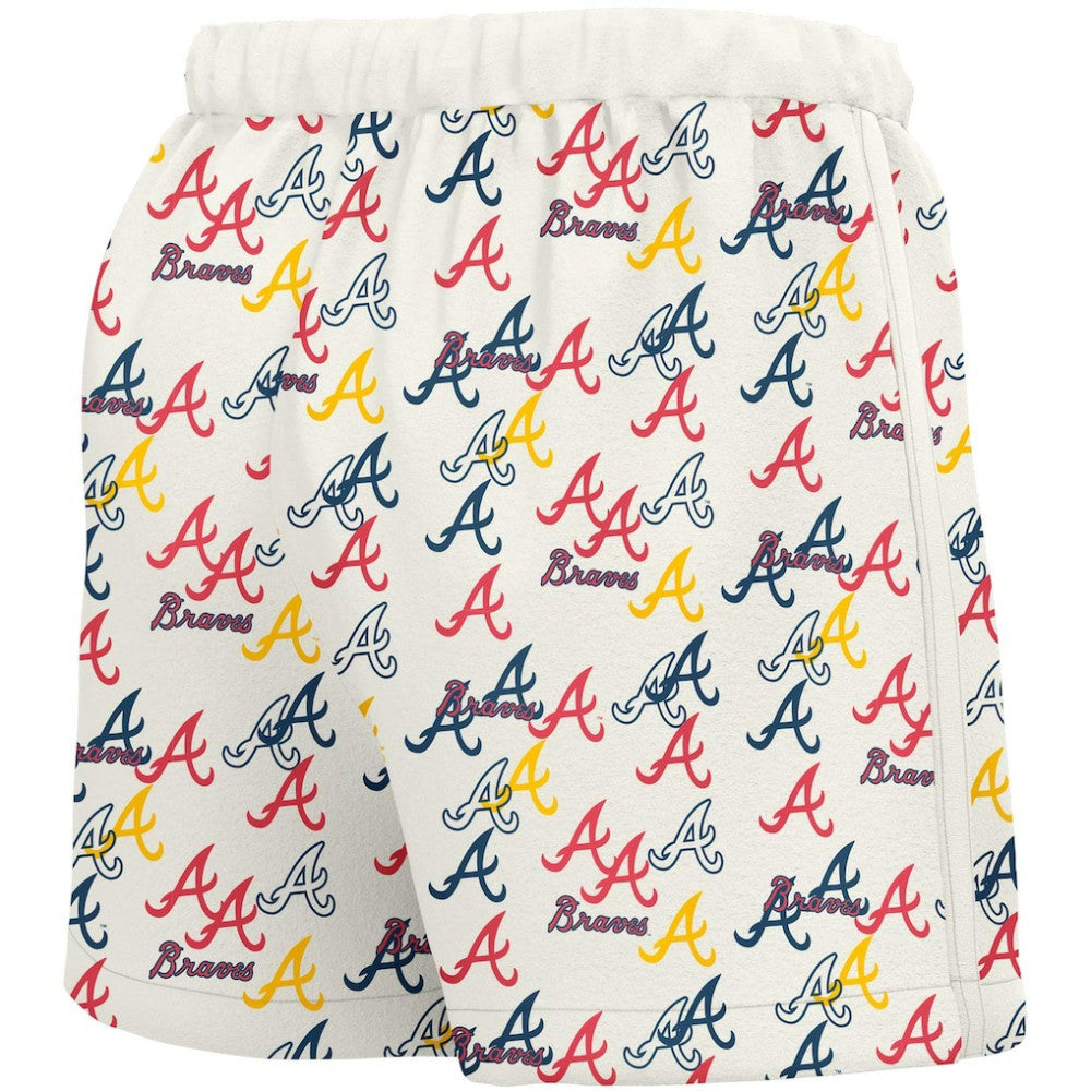 Atlanta Braves Lusso Women's Marge Shorts - White Shorts