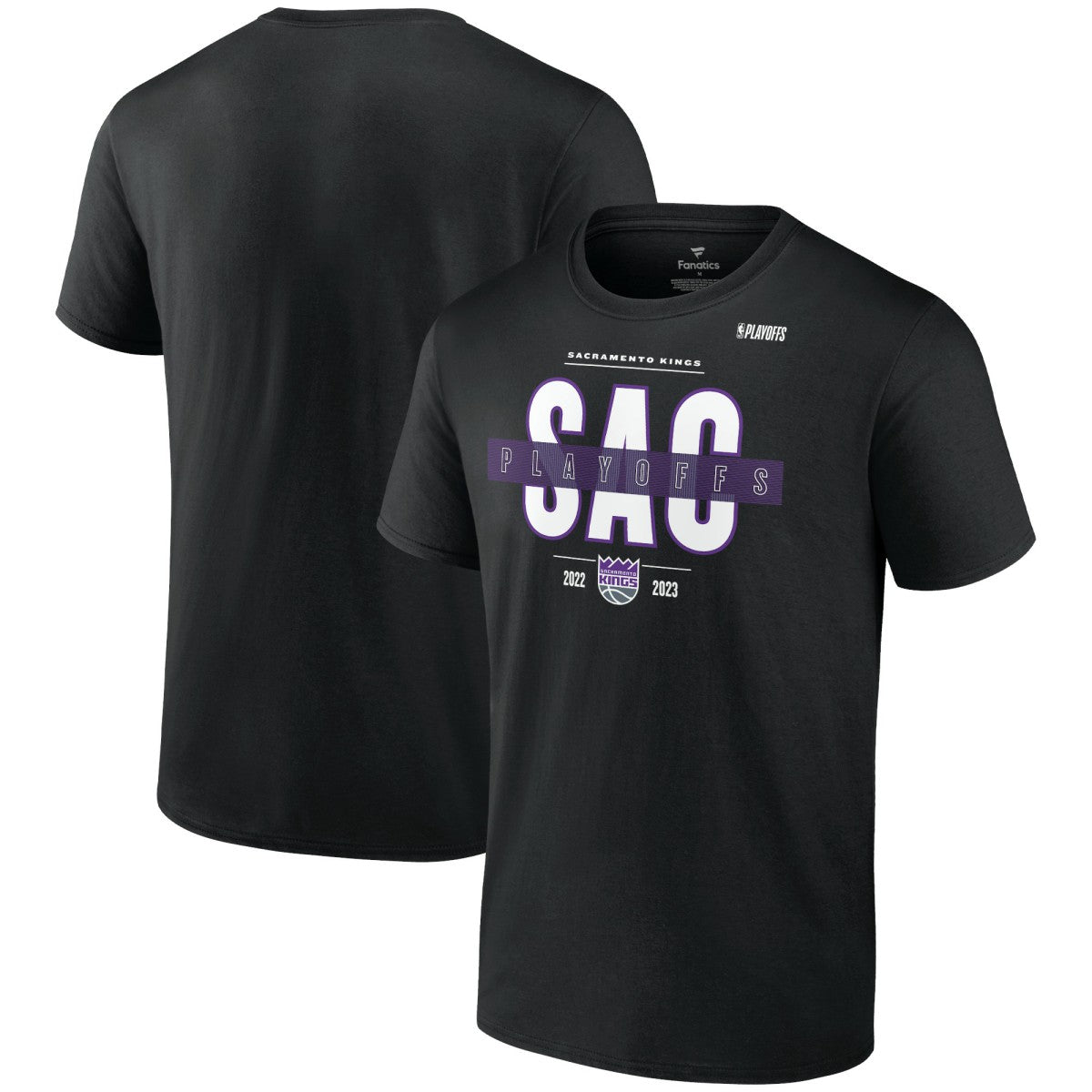Sacramento Kings 2023 NBA Playoffs Jump Ball T-Shirt Black