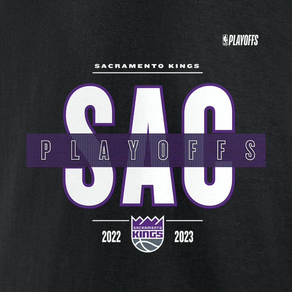 Sacramento Kings 2023 NBA Playoffs Jump Ball T-Shirt Black
