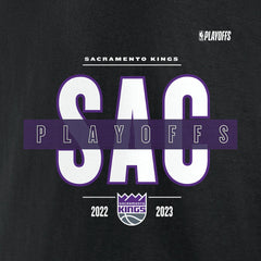 Sacramento Kings 2023 NBA Playoffs Jump Ball T-Shirt Black