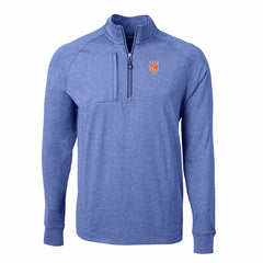 New York Mets Cutter & Buck Adapt Eco Knit Stretch Recycled Quarter-Zip Pullover Top - Heather Royal Pullover