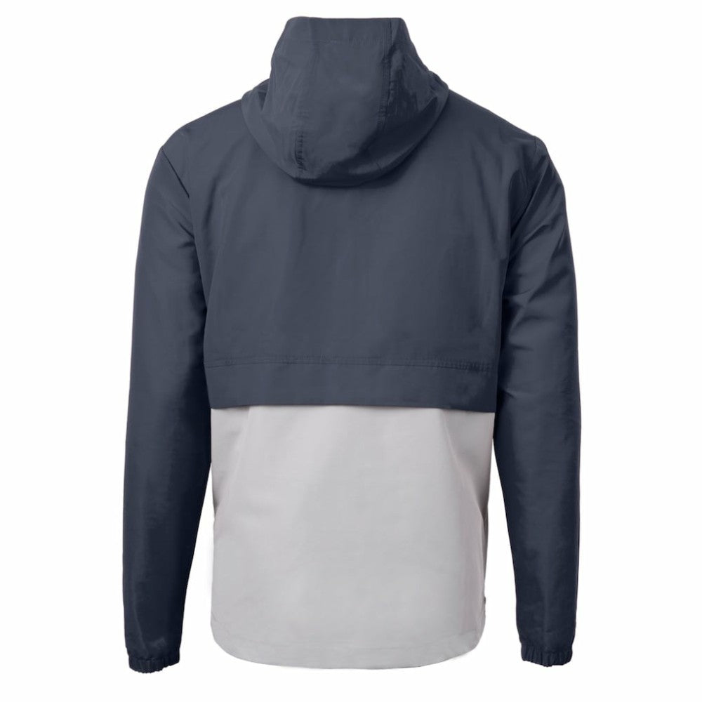 Boston Red Sox Cutter & Buck Charter Eco Recycled Half-Zip Anorak Jacket - Navy/Gray Jackets