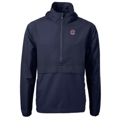 Chicago Cubs Cutter & Buck Charter Eco Recycled Half-Zip Anorak Jacket - Navy Jackets