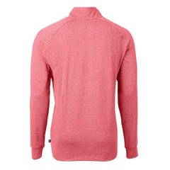 St. Louis Cardinals Cutter & Buck Adapt Eco Knit Stretch Recycled Quarter-Zip Pullover Top - Heather Red Pullover