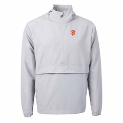 San Francisco Giants Cutter & Buck Charter Eco Recycled Half-Zip Anorak Jacket - Gray Jackets
