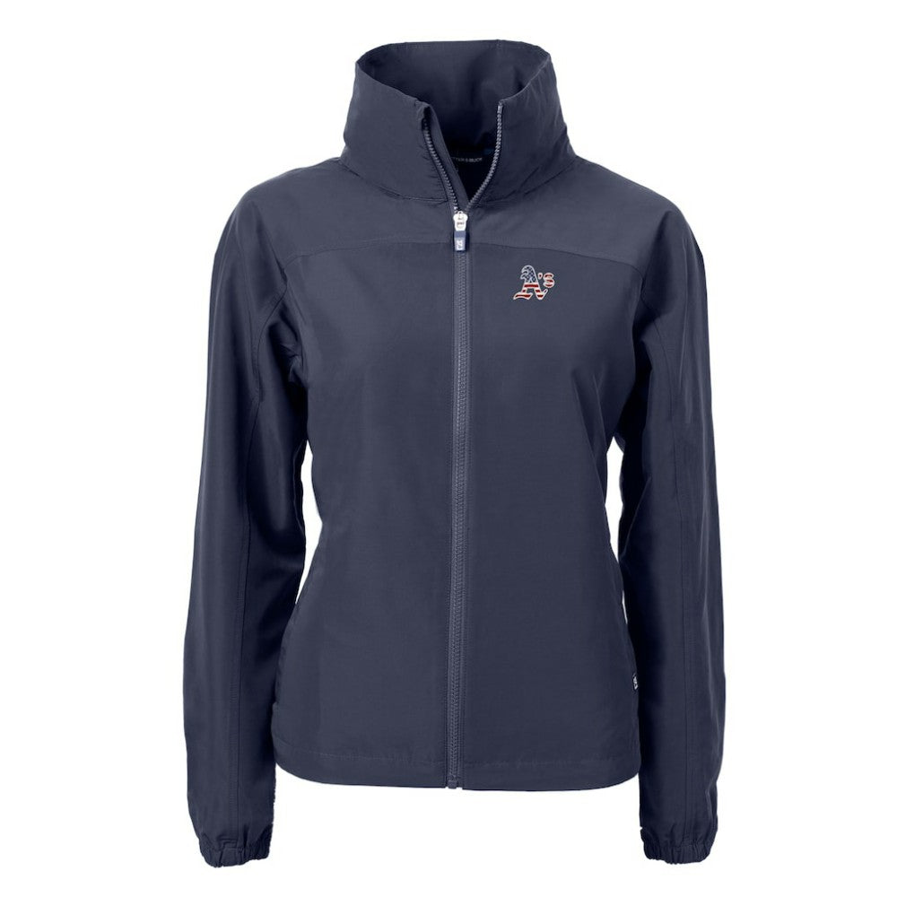 Athletics Cutter & Buck Women's Charter Eco Recycled Full-Zip Jacket - Navy Jackets