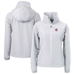 Chicago Cubs Cutter & Buck Women's Charter Eco Recycled Full-Zip Jacket - Gray Jackets