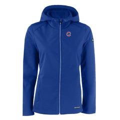 Chicago Cubs Cutter & Buck Women's Evoke Eco Softshell Recycled Full-Zip Jacket - Royal Jackets