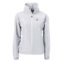 Houston Astros Cutter & Buck Women's Charter Eco Recycled Full-Zip Jacket - Gray Jackets
